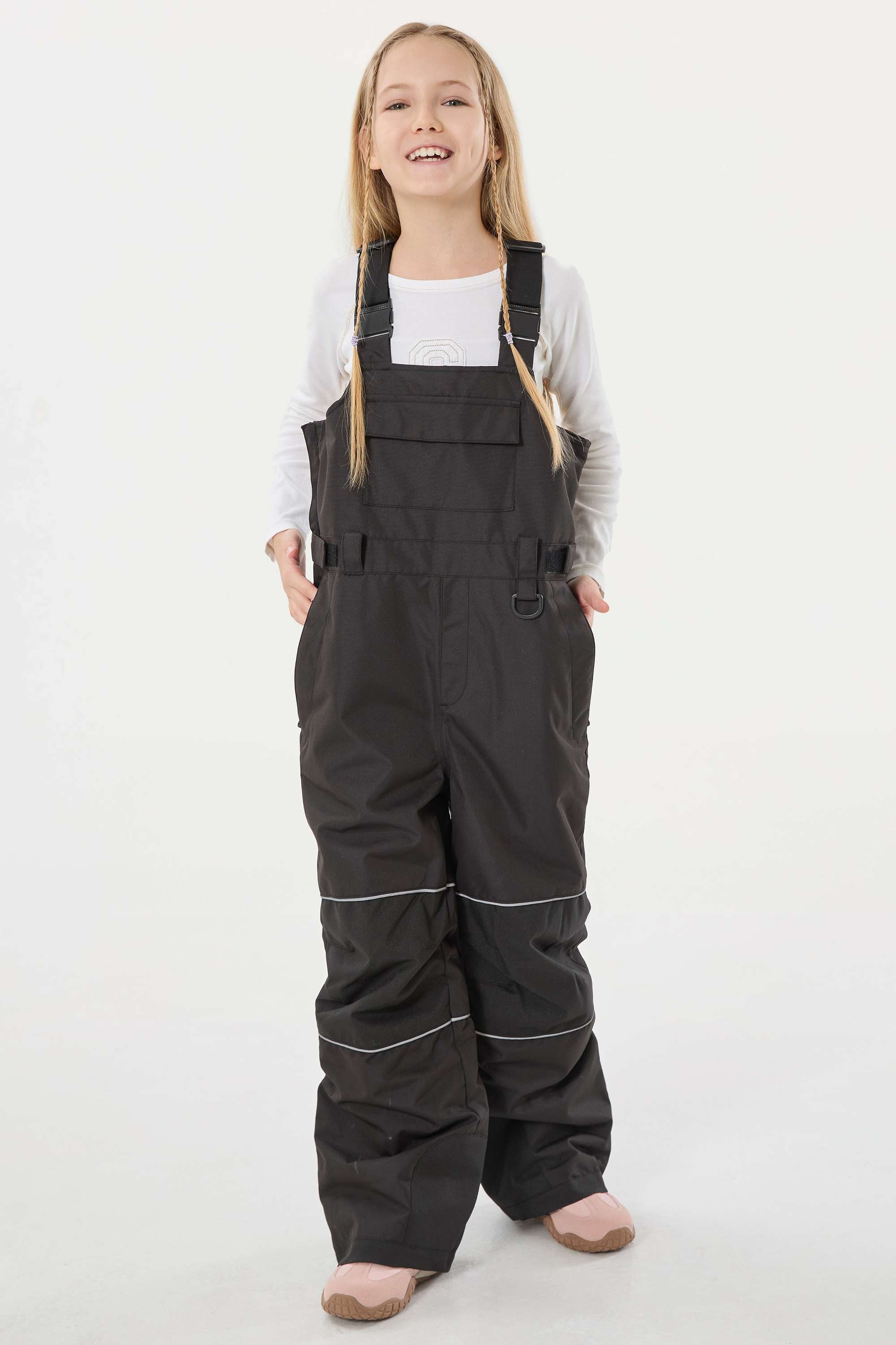 Rose Reflective Workwear Ski Bibs Durable Snow Bibs