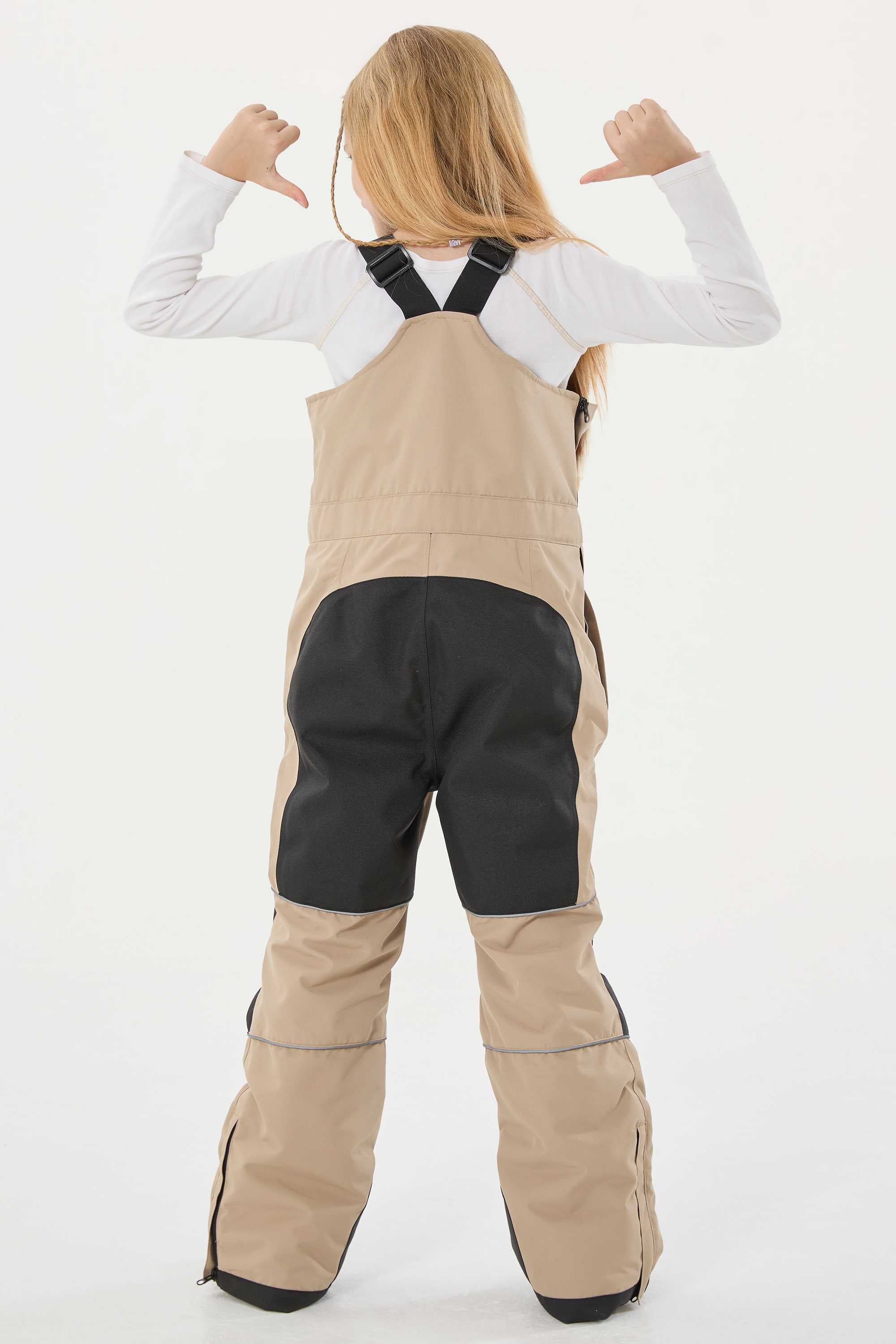 Rose Reflective Workwear Ski Bibs Durable Snow Bibs