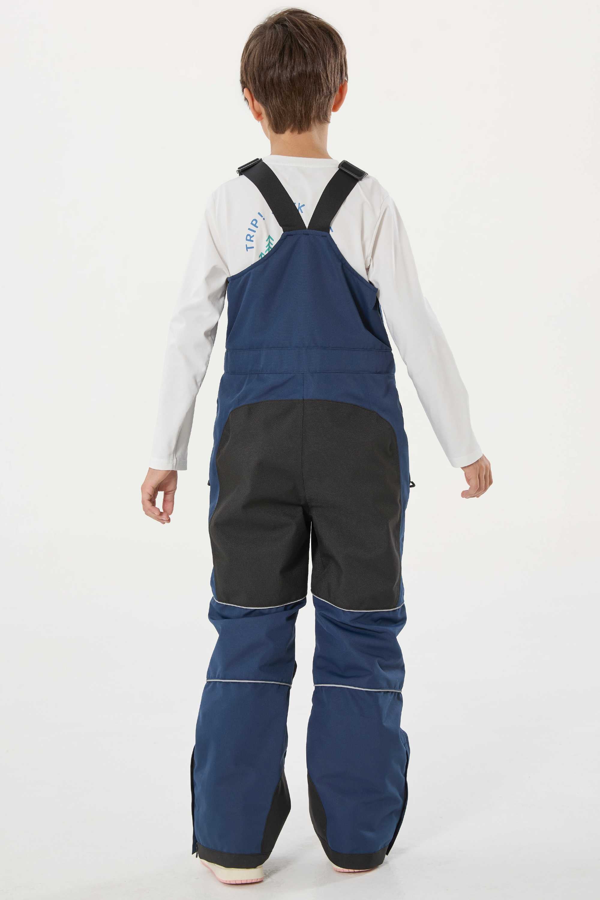 Blue Tie-dye Reflective Workwear Ski Bibs Durable Snow Bibs