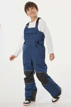 Khaki Reflective Workwear Ski Bibs Durable Snow Bibs