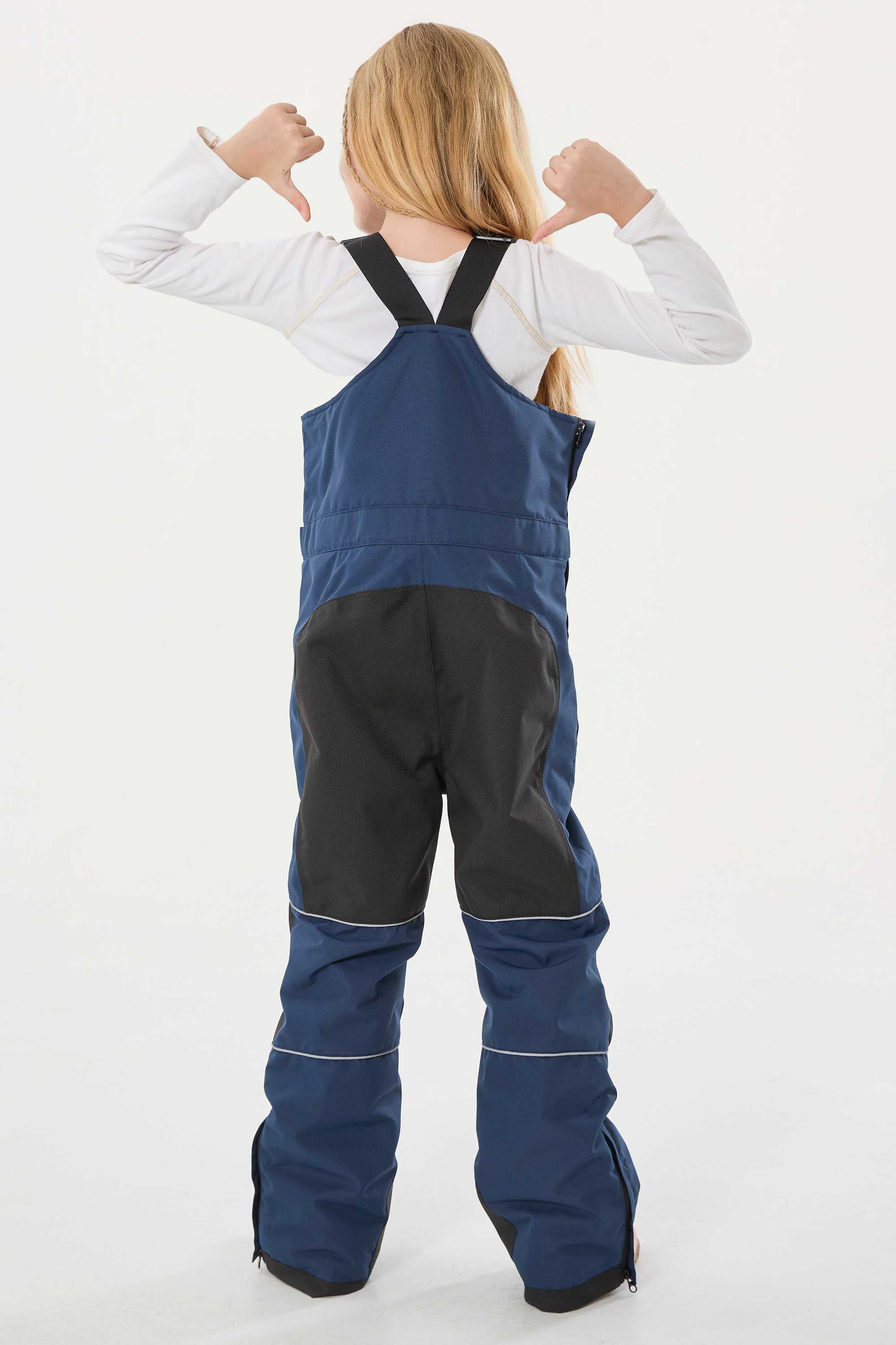 Rose Reflective Workwear Ski Bibs Durable Snow Bibs