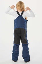 Navy Blue Reflective Workwear Ski Bibs Durable Snow Bibs