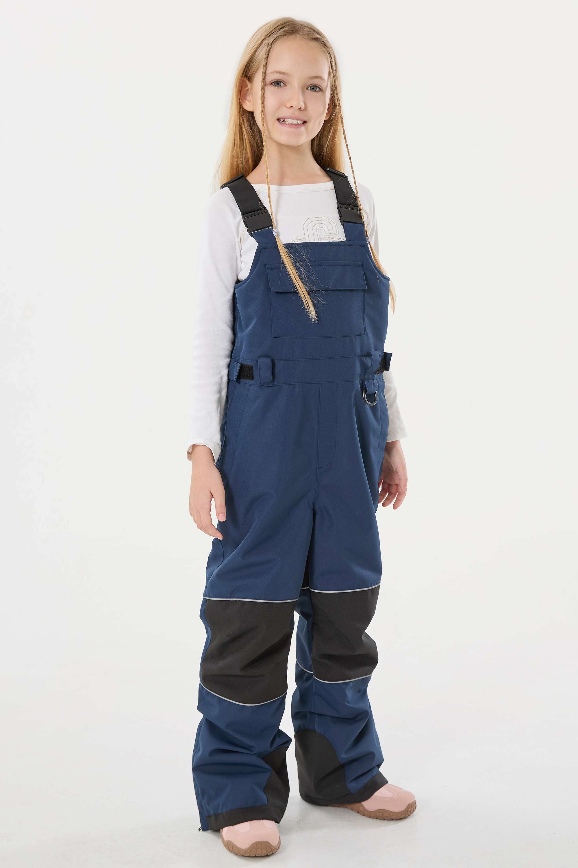Rose Reflective Workwear Ski Bibs Durable Snow Bibs