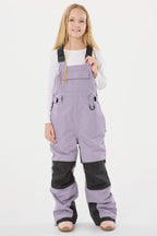 Black Reflective Workwear Ski Bibs Durable Snow Bibs