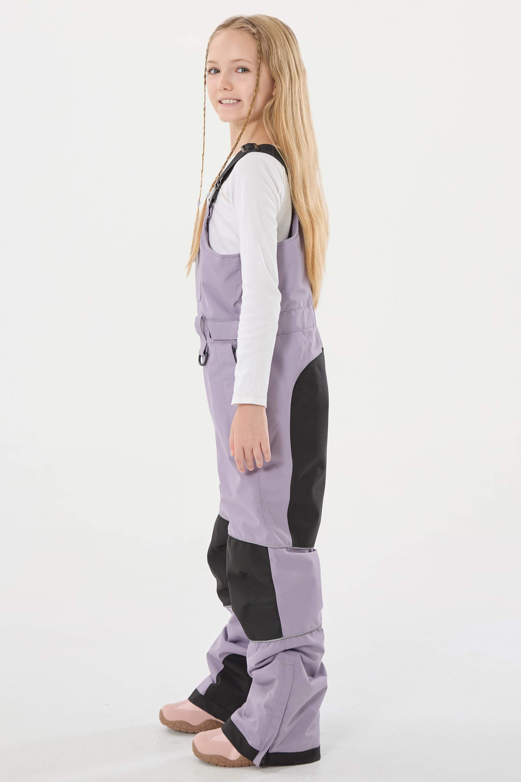 Rose Reflective Workwear Ski Bibs Durable Snow Bibs