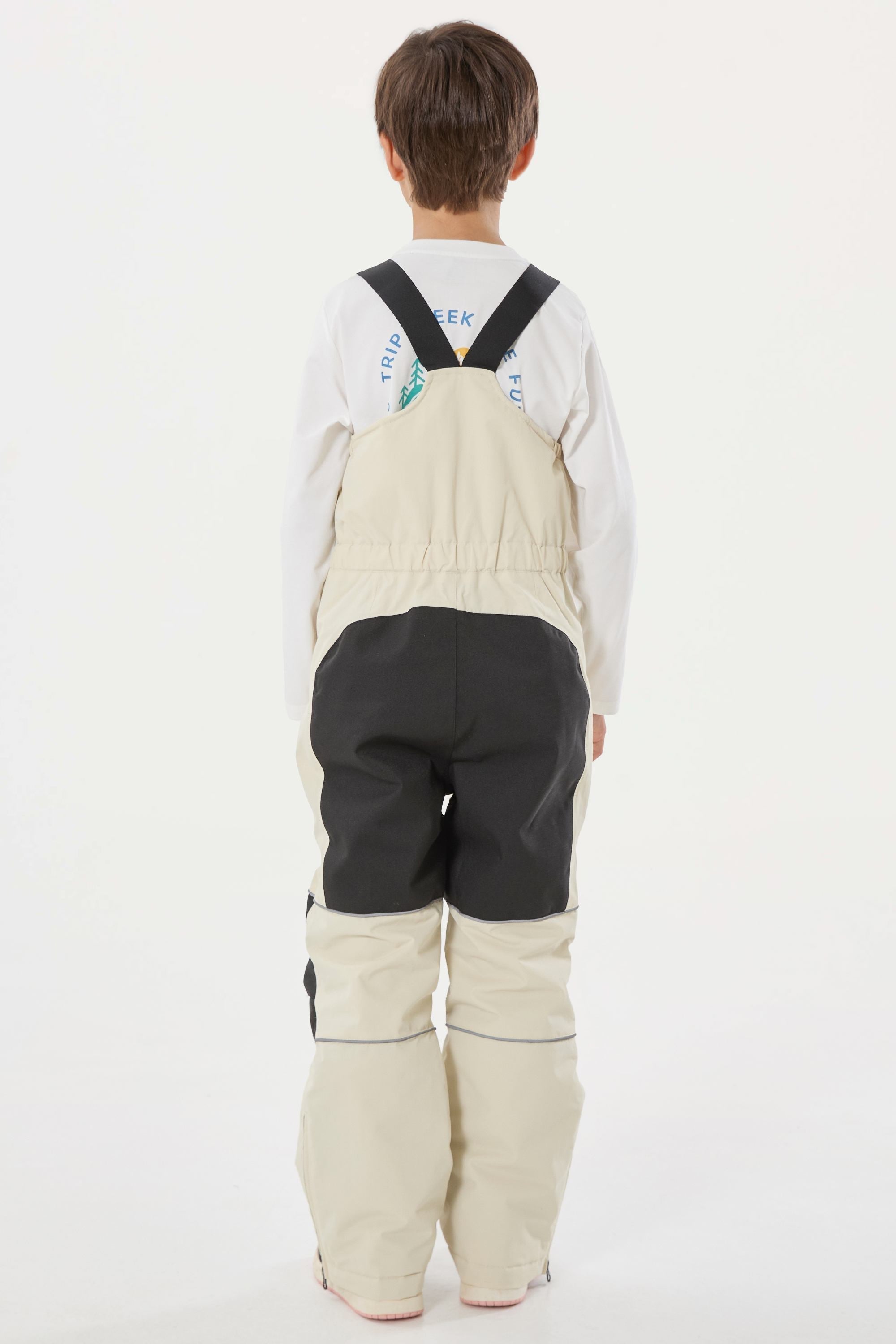 Sky Blue Reflective Waterproof Ski Bibs Durable Snow Bibs
