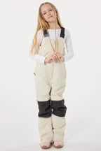Navy Blue Reflective Waterproof Ski Bibs Durable Snow Bibs