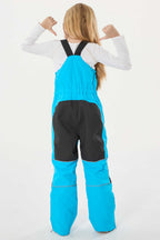 Navy Blue Reflective Waterproof Ski Bibs Durable Snow Bibs