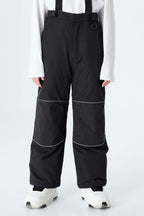 Boys' Off White Reflective Piping Insulated Snow Pants