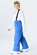 Boys' Navy Blue Reflective Piping Insulated Snow Pants