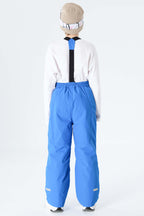 Drenge lyseblå reflekterende snowpants med isolering og vandtæthed