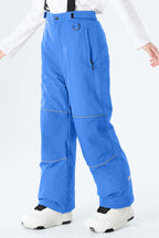 Girls' Off White Reflective Piping Insulated Snow Pants