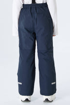 Boys' Navy Blue Reflective Piping Insulated Snow Pants