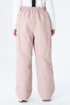 Girls' Pink Reflective Piping Insulated Snow Pants