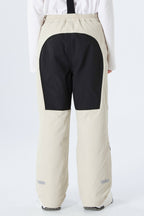 Boys' Off White Color-Block Reflective Insulated Snow Pants