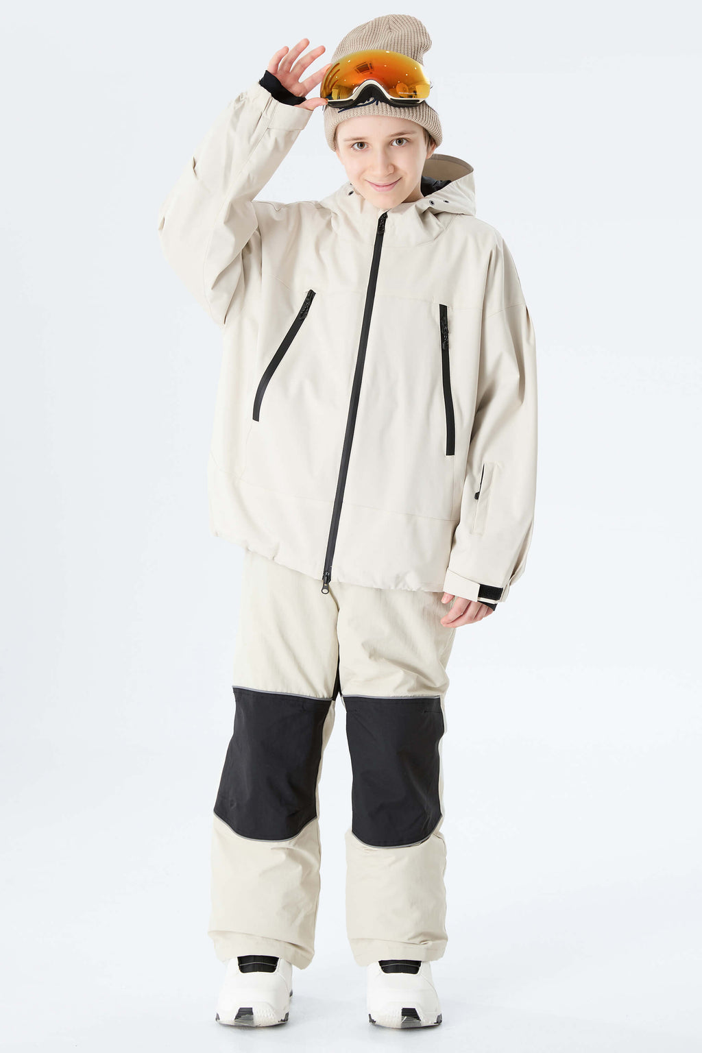 Boys' Bright Blue Color-Block Reflective Insulated Snow Pants