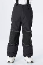 Boys' Off White Color-Block Reflective Insulated Snow Pants