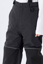 Boys' Black Reflective Insulated Snow Pants