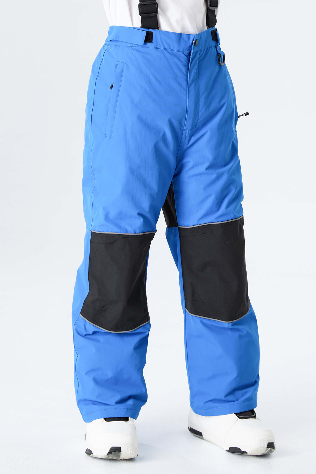 Boys' Navy Blue Color-Block Reflective Insulated Snow Pants