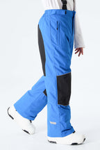 Boys' Off White Color-Block Reflective Insulated Snow Pants