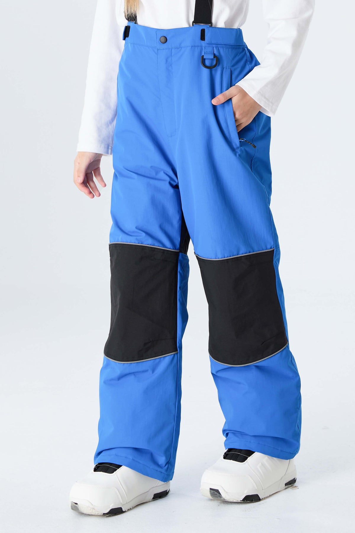 Girls' Rose Color-Block Reflective Insulated Snow Pants
