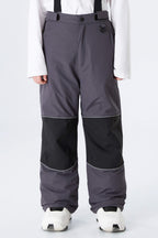 Boys' Black Reflective Insulated Snow Pants