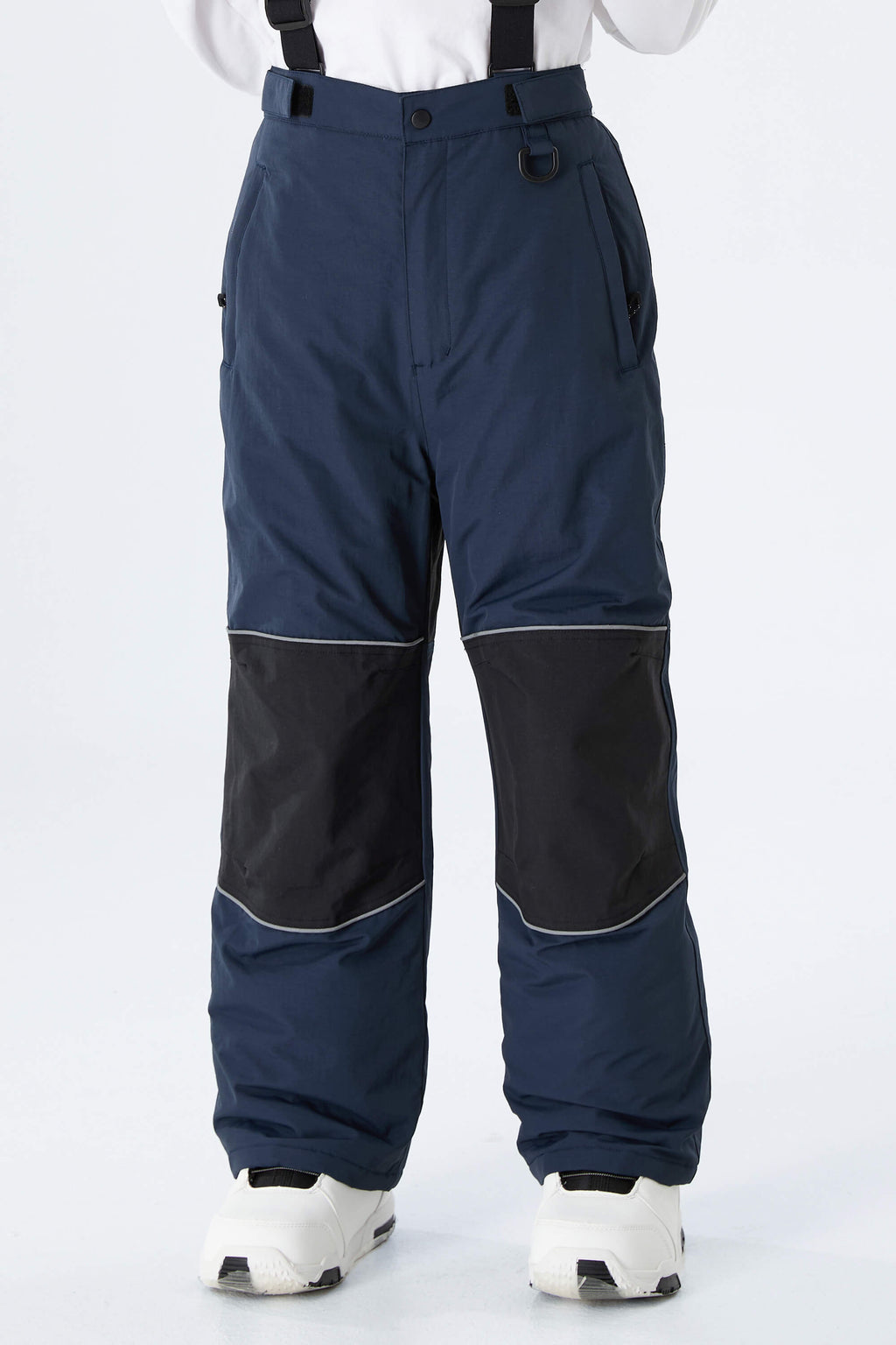 Boys' Bright Blue Color-Block Reflective Insulated Snow Pants