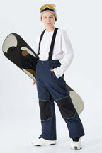 Boys' Bright Blue Color-Block Reflective Insulated Snow Pants