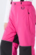 Girls' Rose Color-Block Reflective Insulated Snow Pants
