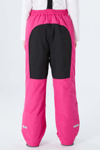 Girls' Rose Color-Block Reflective Insulated Snow Pants