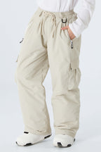 Boys' Black Utility Baggy Insulated Snow Pants
