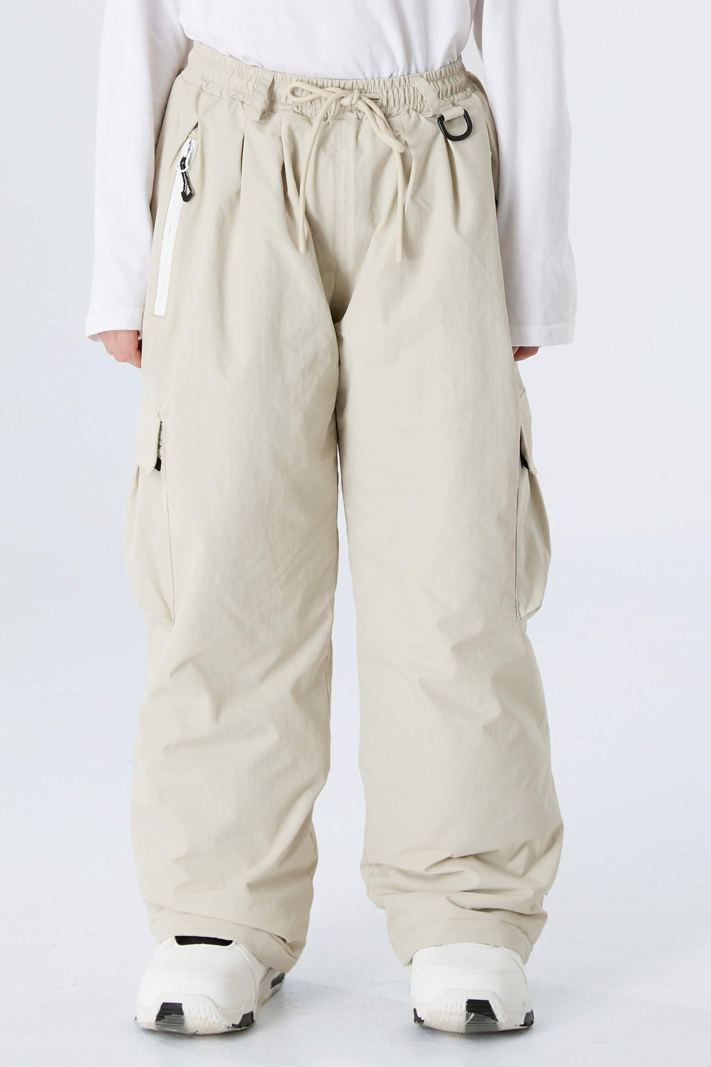 Boys' Black Utility Baggy Insulated Snow Pants