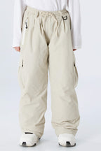 Boys' Brown Utility Baggy Insulated Snow Pants