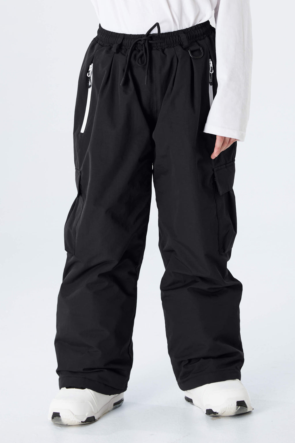 Boys' Brown Utility Baggy Insulated Snow Pants
