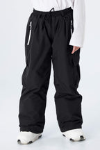 Boys' Navy Blue Utility Baggy Insulated Snow Pants