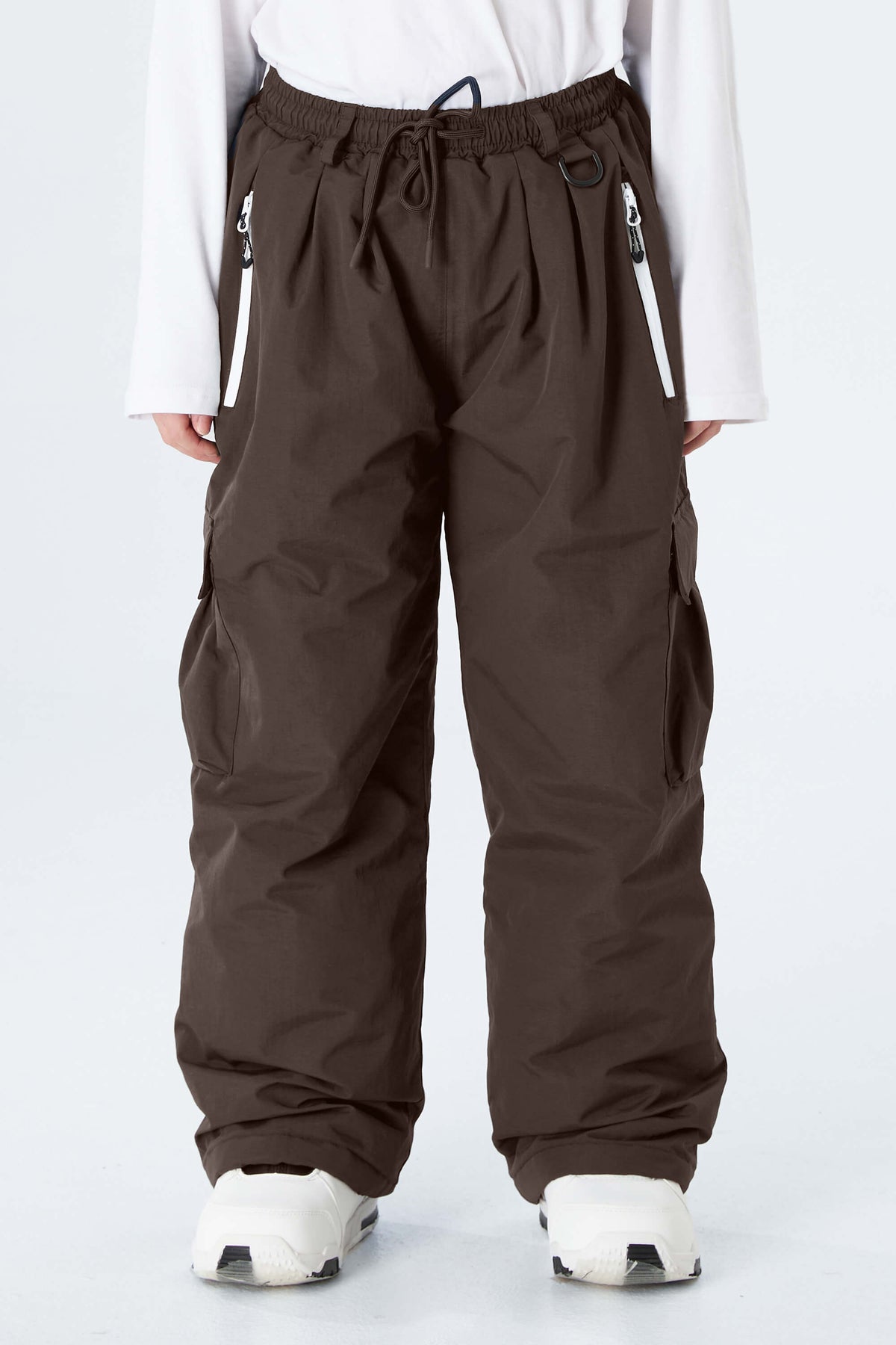 Boys' Black Utility Baggy Insulated Snow Pants