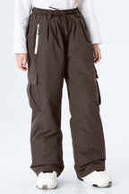 Girls' Lavender Utility Baggy Insulated Snow Pants