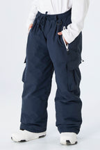 Boys' Black Utility Baggy Insulated Snow Pants