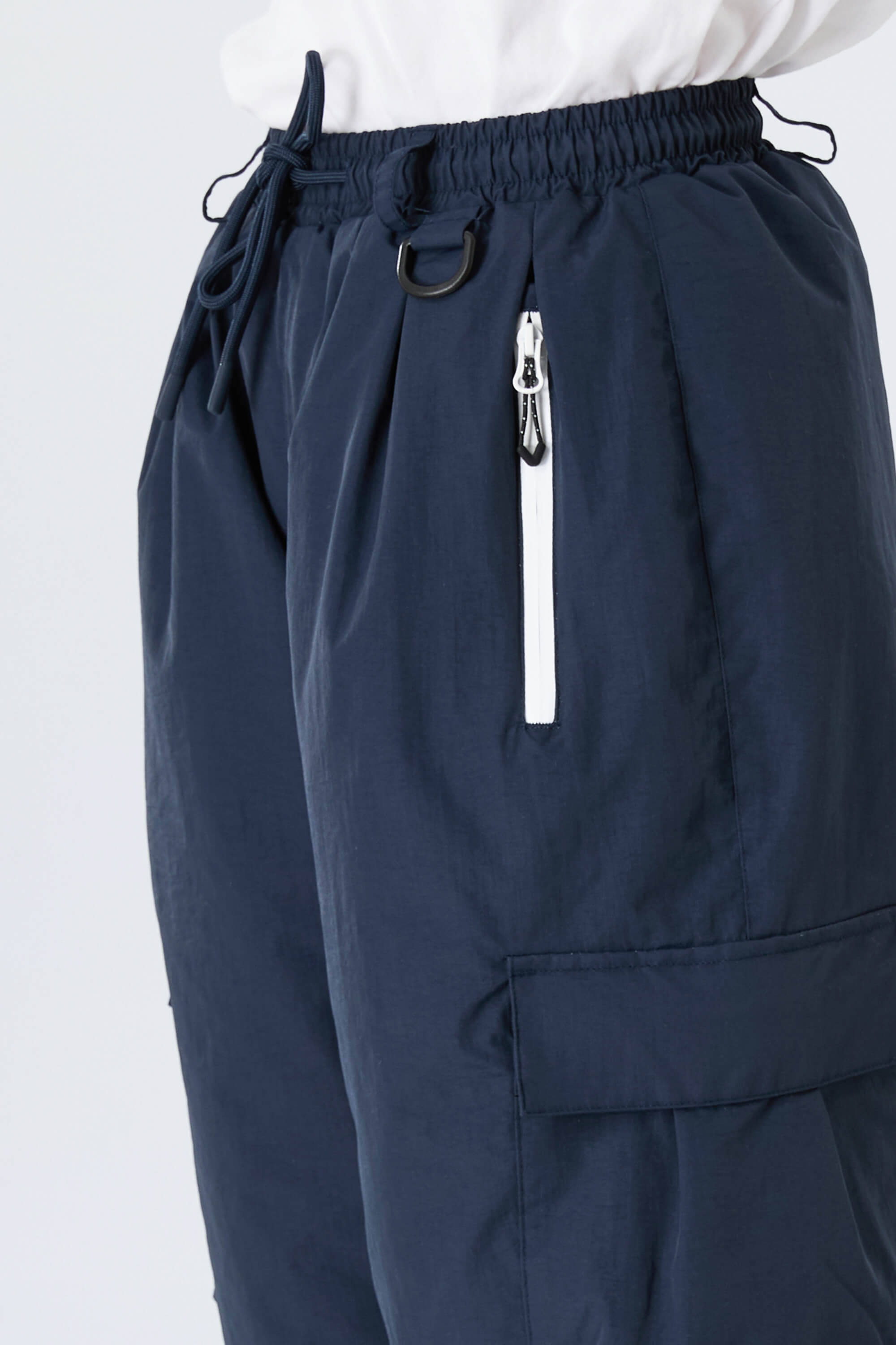 Boys' Navy Blue Insulated Baggy Snow Pants With Cargo Pockets Sekundarna slika izdelka
