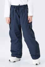 Boys' Off White Utility Baggy Insulated Snow Pants