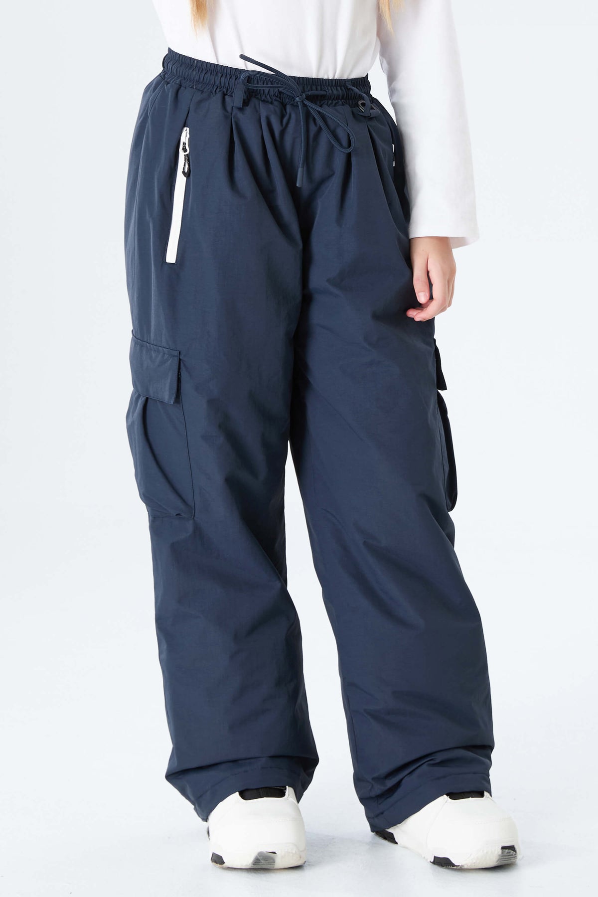 Girls' Pink Utility Baggy Insulated Snow Pants