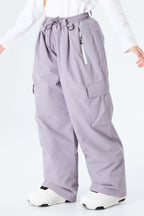 Girls' Pink Utility Baggy Insulated Snow Pants
