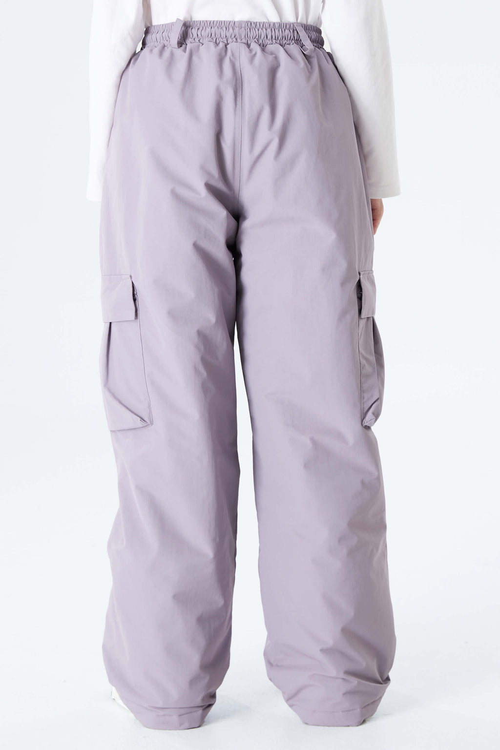 Girls' Lavender Utility Baggy Insulated Snow Pants