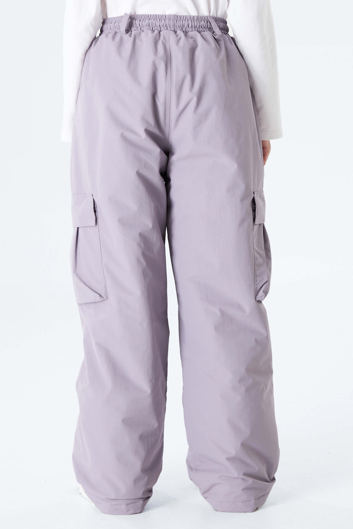 Girls' Lavender Utility Baggy Insulated Snow Pants