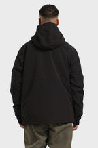 Men's White Asymmetric Kangaroo Pocket Ski Anorak Waterproof Insulated Snow Anoraks