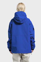 Women's Pink Asymmetric Kangaroo Pocket Ski Anorak Waterproof Insulated Snow Anoraks