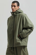 Men's Baggy Snowboard Jacket Bold Cow Print Snow Jacket