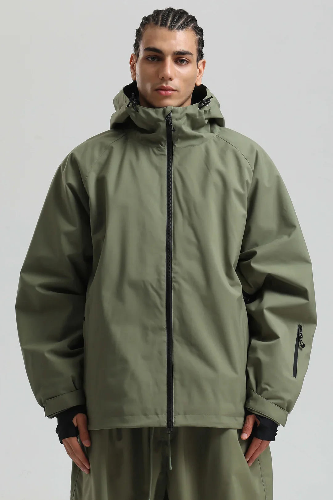 Men's Baggy Snowboard Jacket Bold Cow Print Snow Jacket
