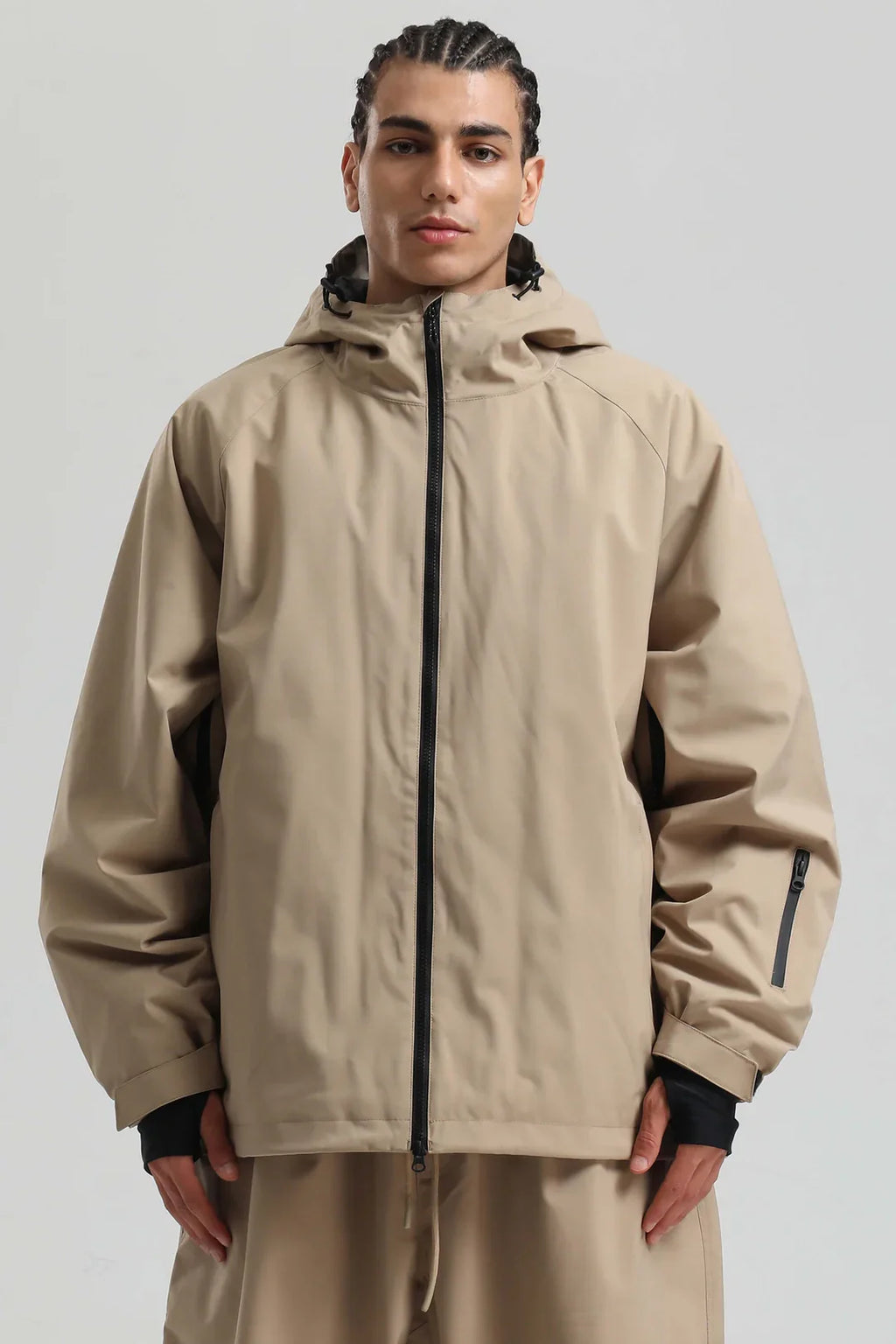 Men's Baggy Snowboard Jacket Bold Cow Print Snow Jacket