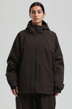 Women's Baggy Snowboard Jacket Bold Cow Print Snow Jacket